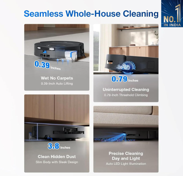 ECOVACS DEEBOT T80 Omni 2 in 1 Robot Vacuum Cleaner & Mop