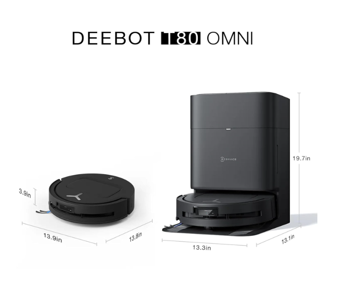 ECOVACS DEEBOT T80 Omni 2 in 1 Robot Vacuum Cleaner & Mop