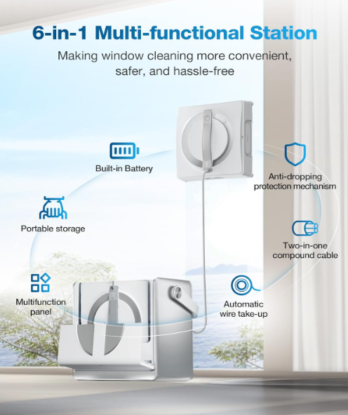 ECOVACS WINBOT W2 Pro Omni Portable Window Cleaning Robot