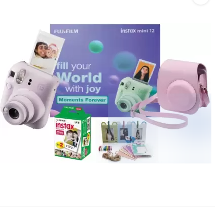 Fujifilm Instax Mini 12 Instant Camera moments forever box