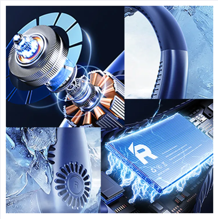 Portable Neck Fan | Bladeless Cooling Fan