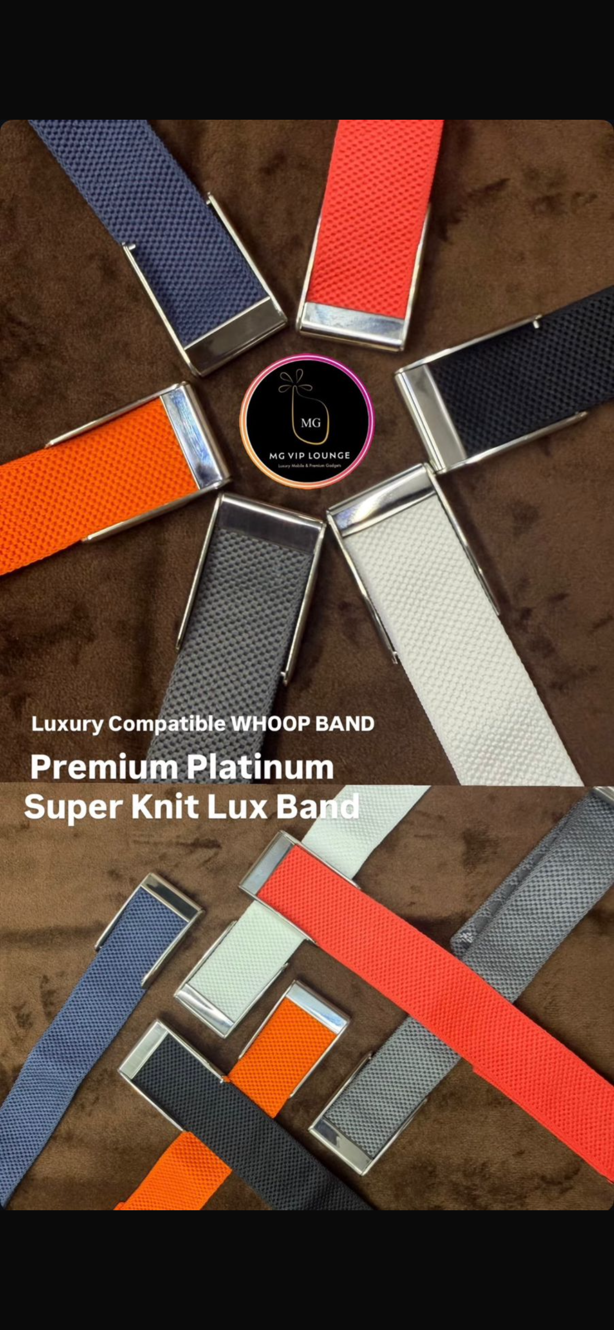 Whoop 5.0 Compatible Nylon Super nit strap Lux Buckle
