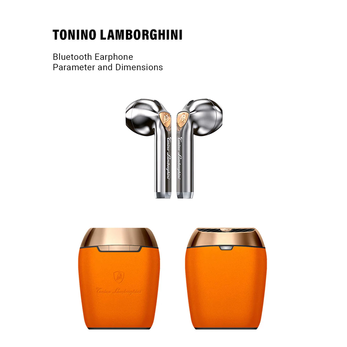 TONINO LAMBORGHINI 18K GOLD PLATED BT BUDS