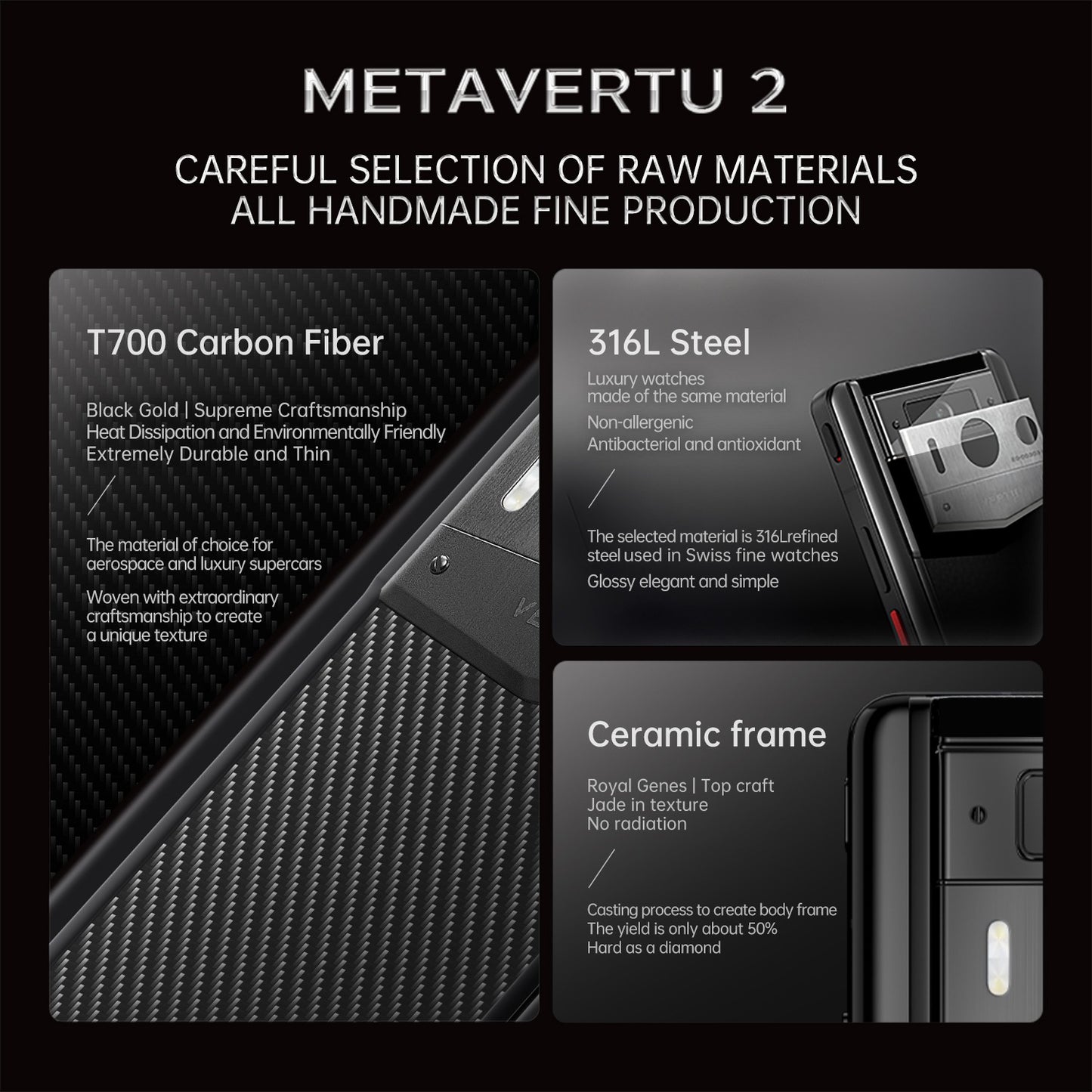 VERTU METAVERTU 2 CARBON FIBER WEB3 AI PHONE – BLACK