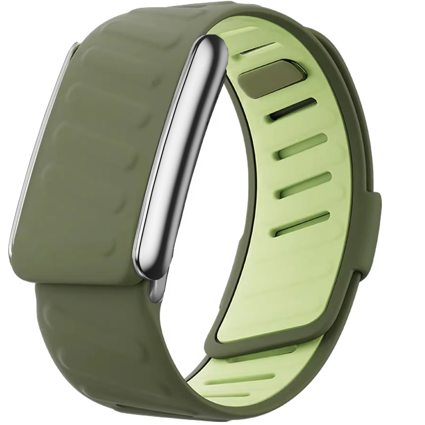 Whoop 5.0 compatible Sport Lux Band Chrome-Finish Buckle for Peak by DIVIURA