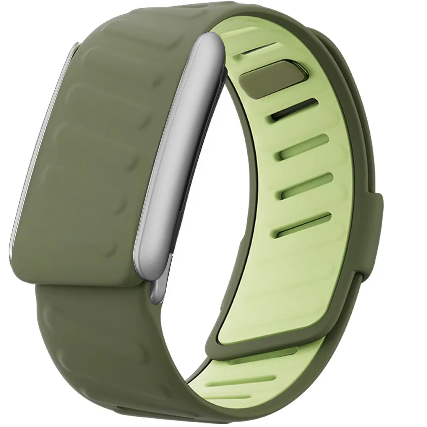Whoop 5.0 compatible Sports-Premium strap with  Silver-Matt Buckle for One/Peak