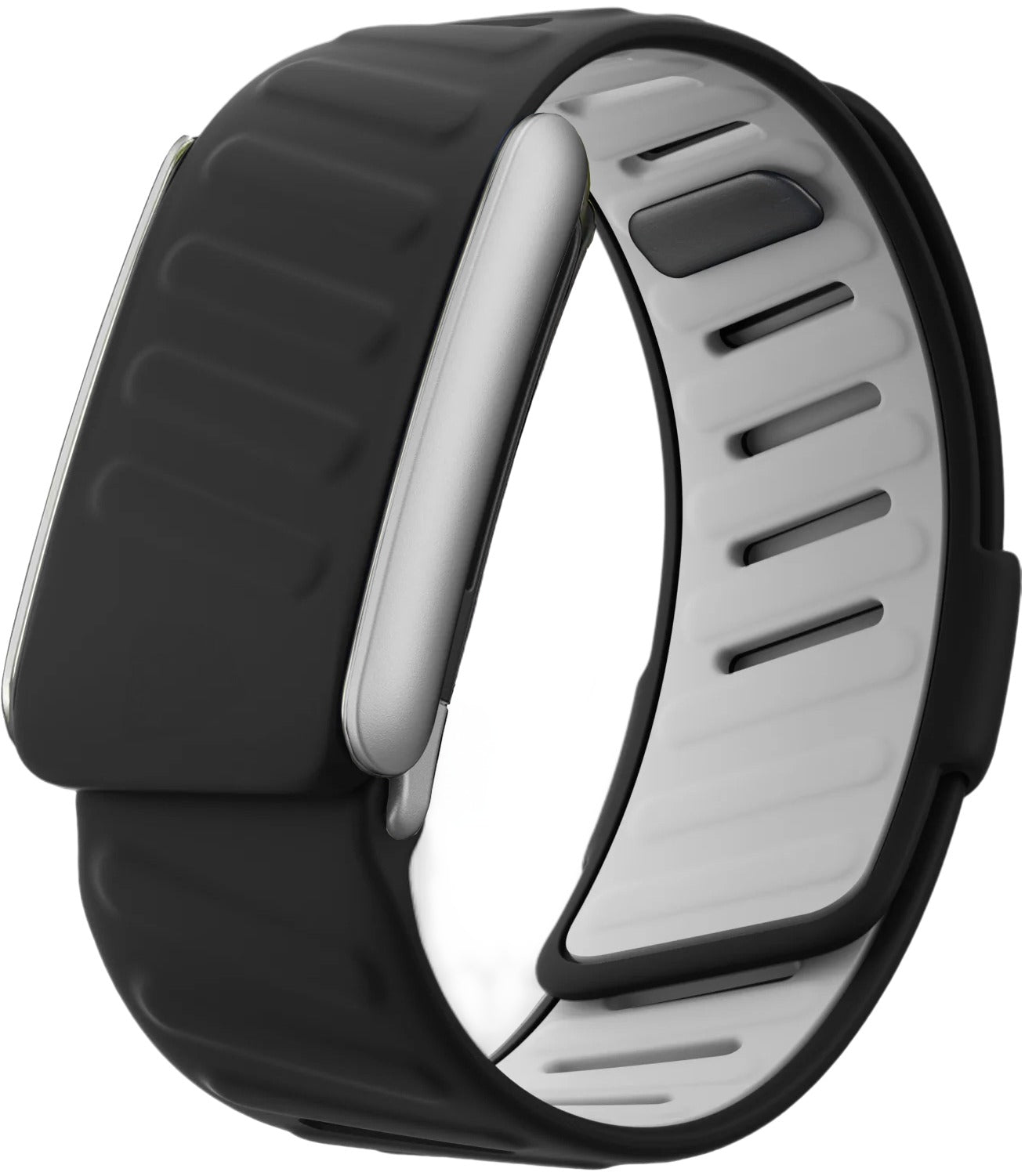 Whoop 5.0 compatible Sports-Premium strap with  Silver-Matt Buckle for One/Peak