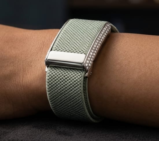 Whoop 5.0 compatible Super nit Lux band with Diamond Buckle  | For One/Peak/Mg Life