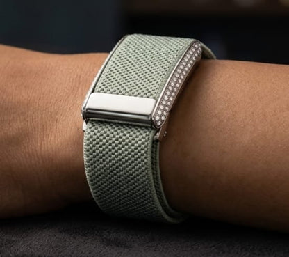 Whoop 5.0 compatible Super nit Lux band with Diamond Buckle  | For One/Peak