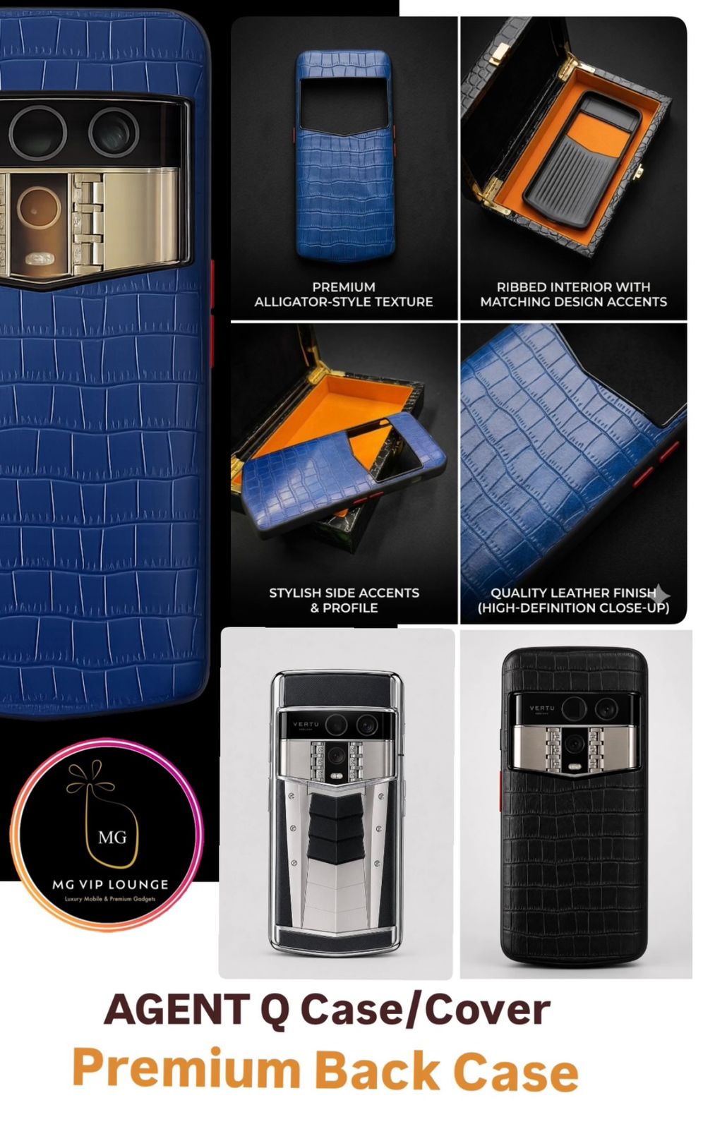 Vertu Agent Q Premium Back Case/Cover