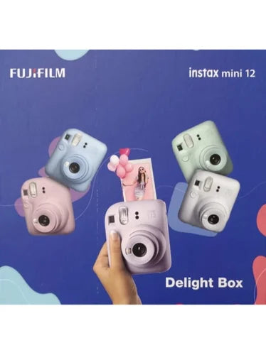 Fujifilm Instax Mini 12 Instant Camera-Pink Delight box