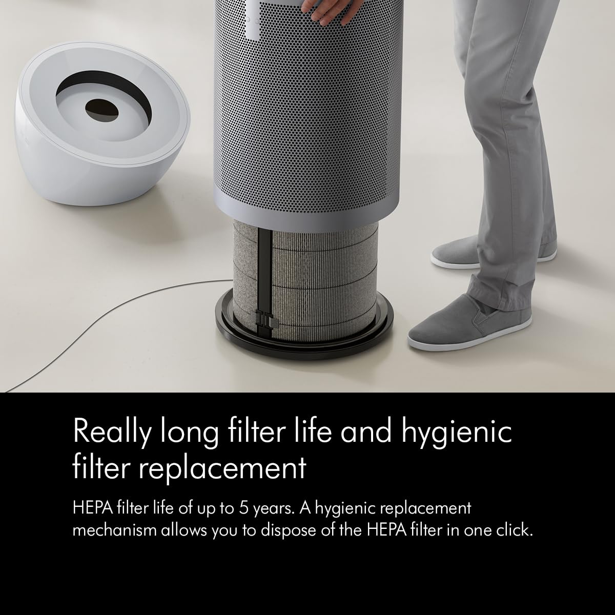 Dyson Air Purifier Big+Quiet (White/Satin silver) - BP02
