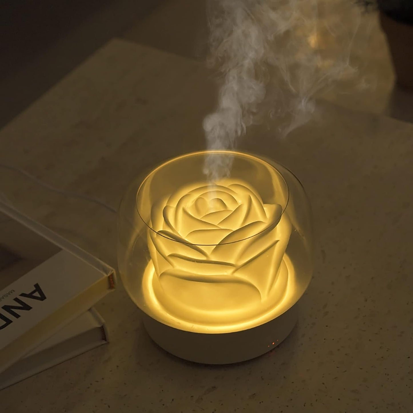 Flower Oil Diffuser Humidifiers for Bedroom