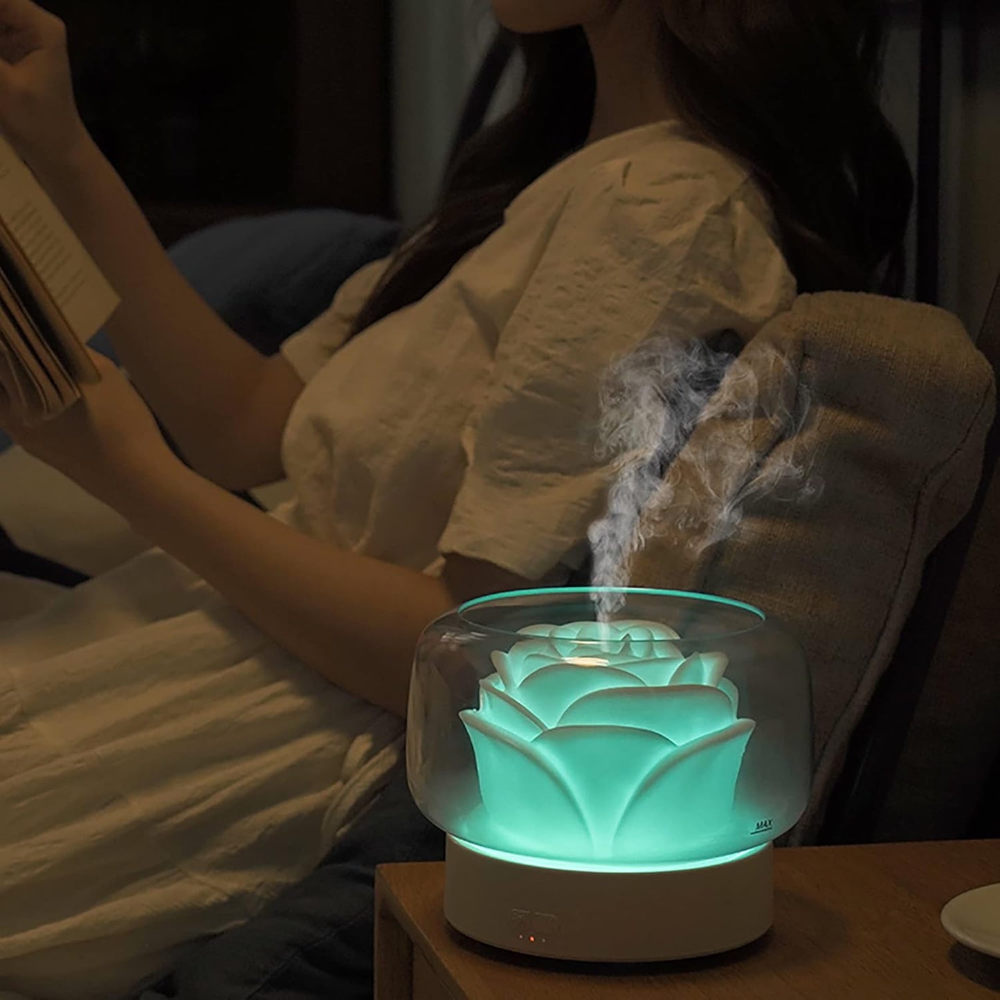 Flower Oil Diffuser Humidifiers for Bedroom