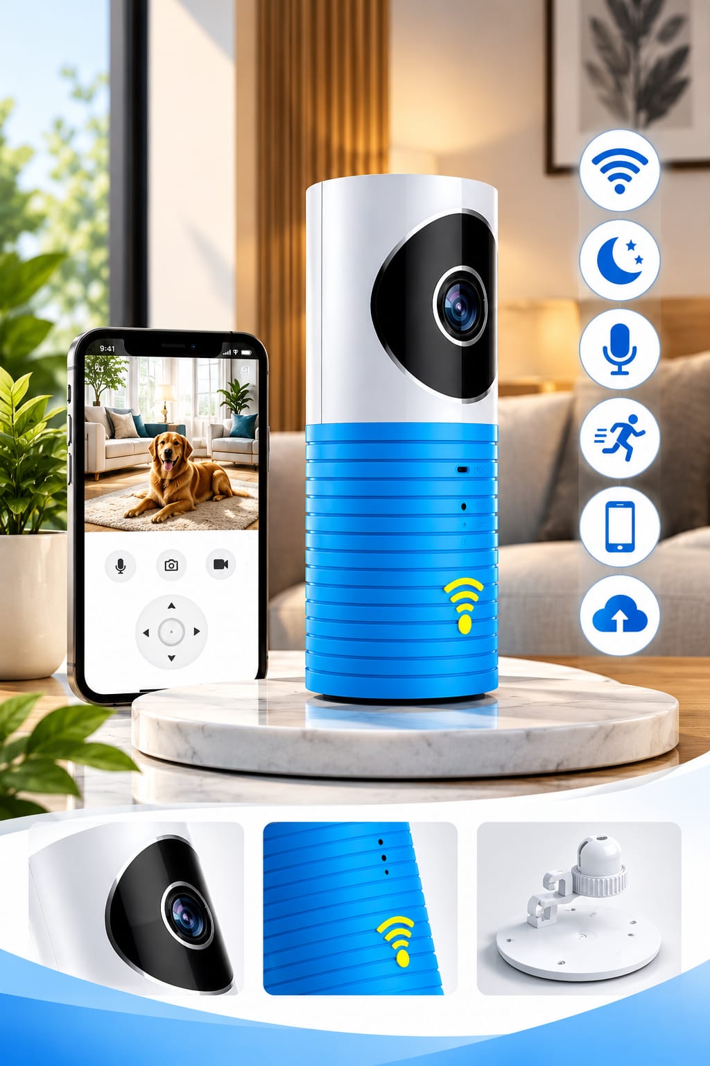 Clever Dog New Wave Grain Wi-Fi Camera