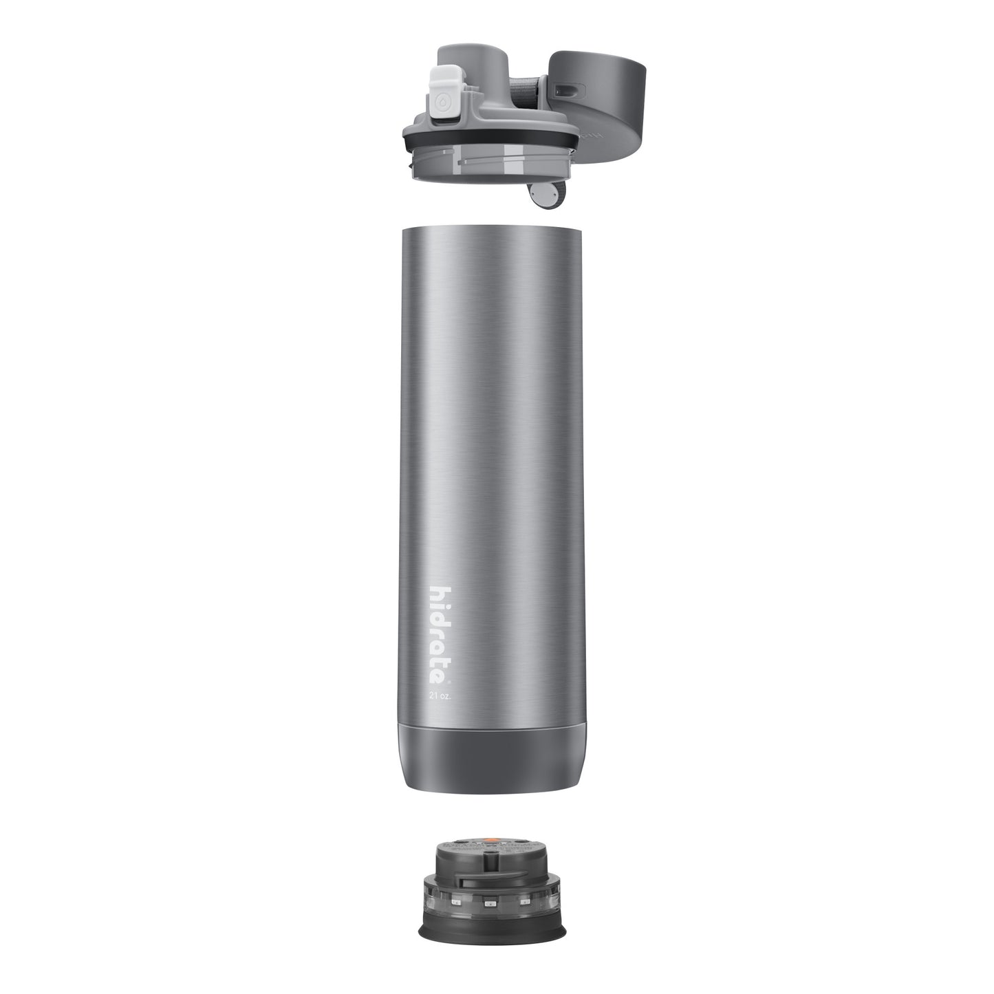 HidrateSpark PRO STEEL - 21 oz. Smart Water Bottle + Bonus Straw Lid