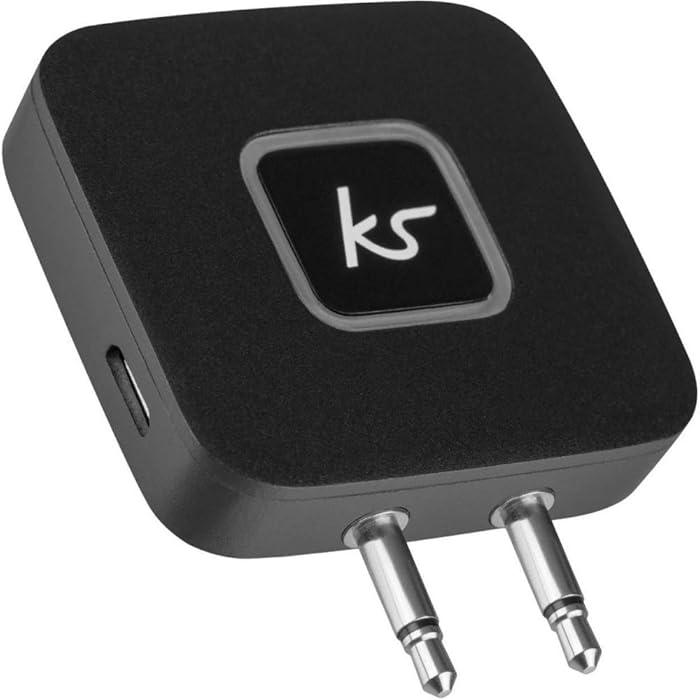 KitSound Bluetooth Airline Plane Wireless Headphone Adaptor