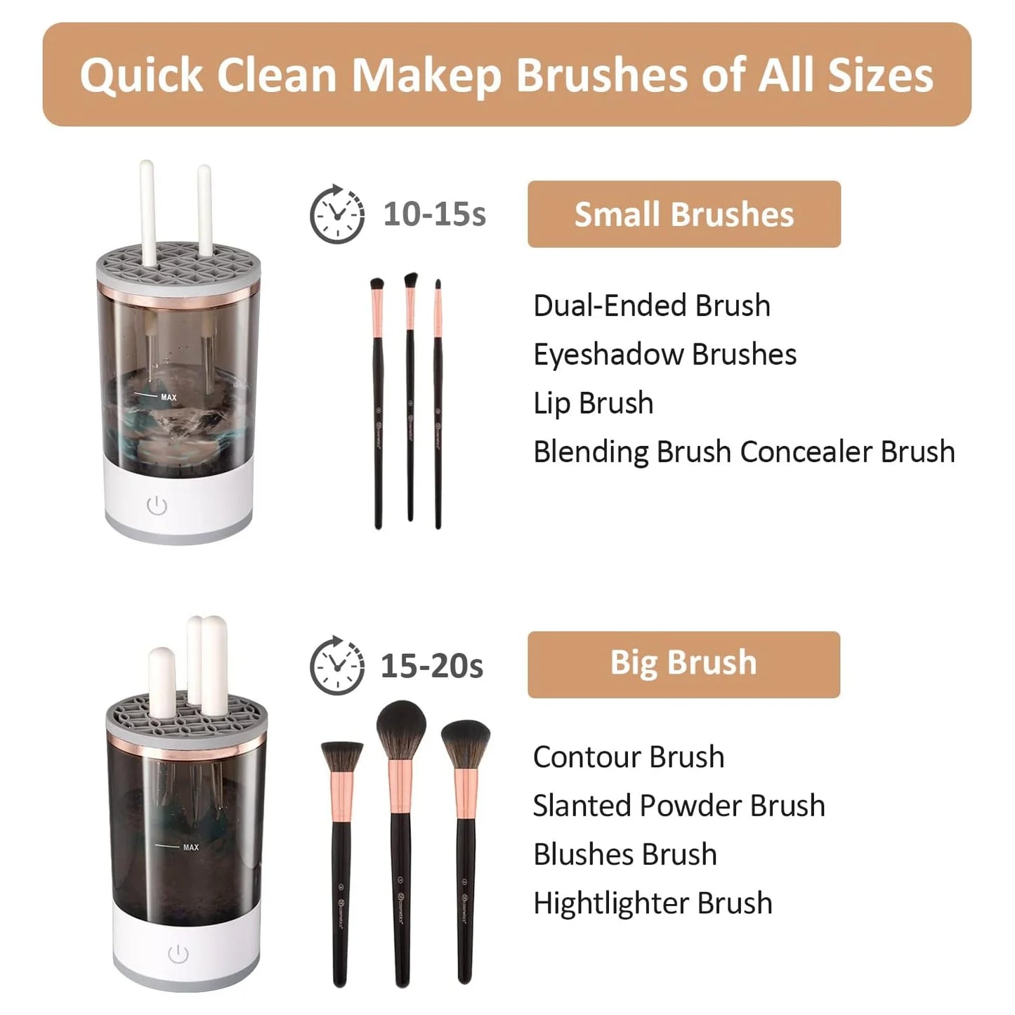 Multibrite Automatic Makeup Brush Cleaner