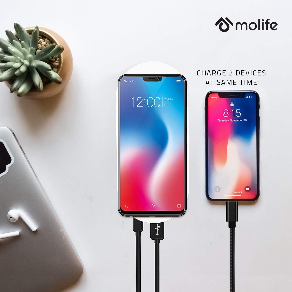 Molife Ark Smart Wireless Quick Charging Li-Polymer Power Bank