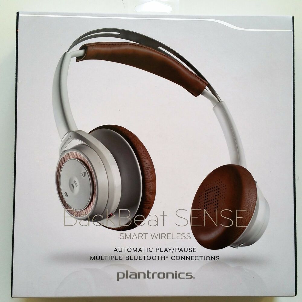 Plantronics  Backbeat Sense Stereo Bluetooth Wireless Headphones -White