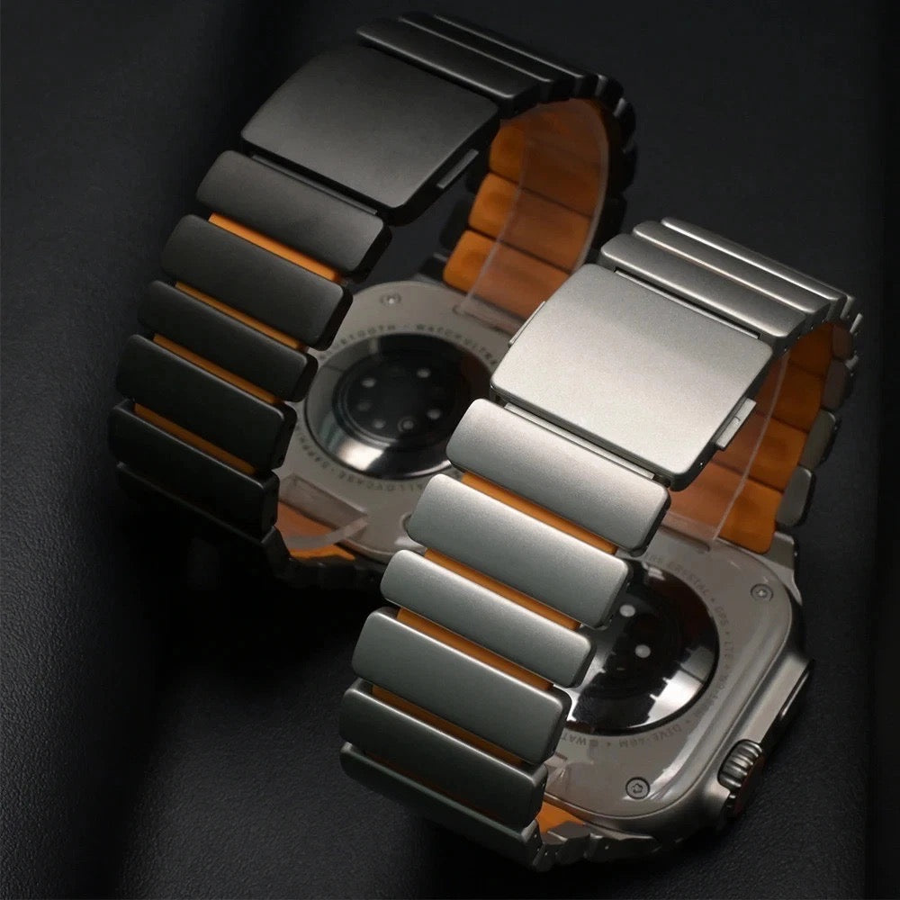 REDEFINE Magnetic Stainless Steel Silicone Rugged Band For Apple Watch 44/45/46/49 mm