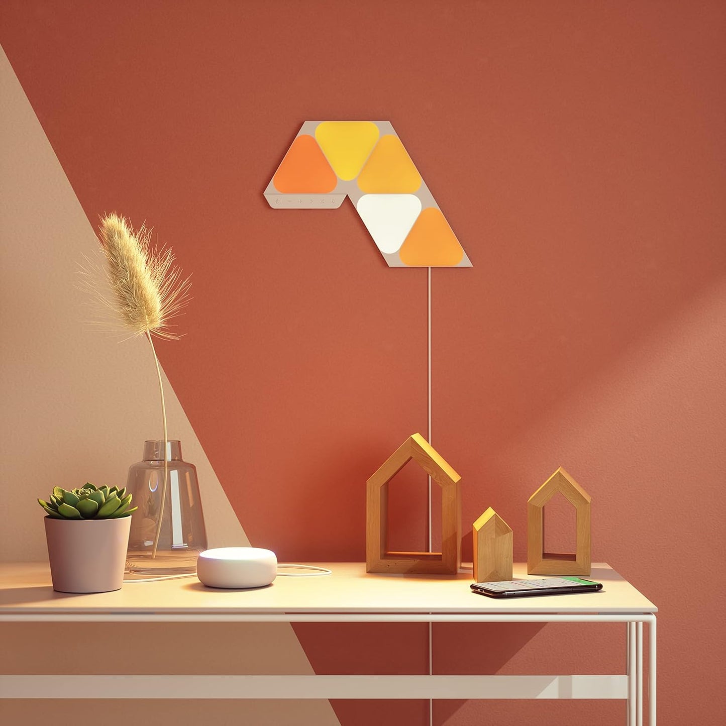 Nanoleaf SHAPES-MINI TRIANGLES-5 PACK SMARTER KIT-TOUCH ENABLED