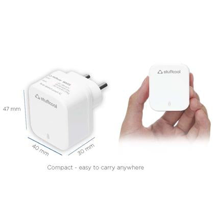 stuffcool wall charger dual usb port mars 2.4a auto detect smart ic