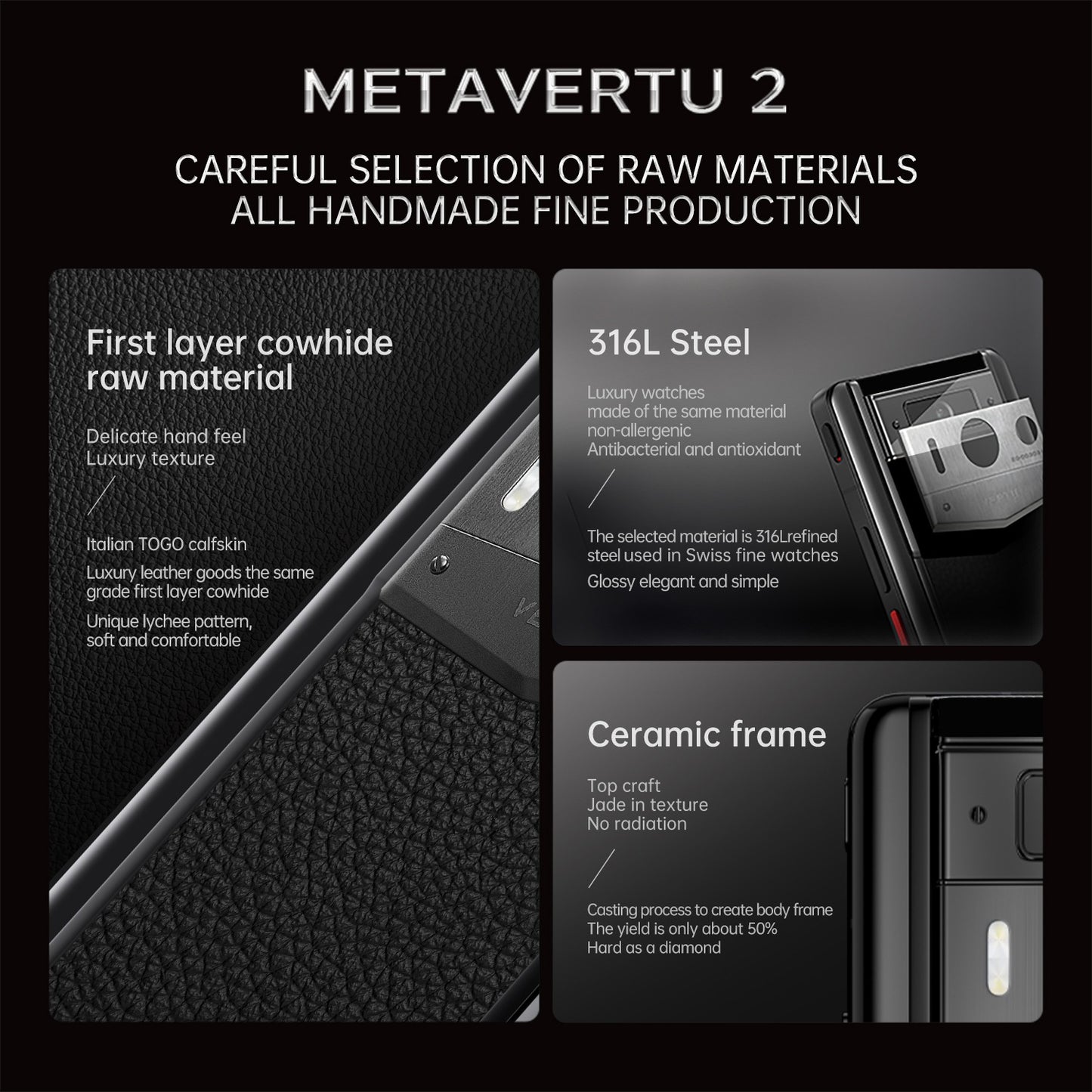 VERTU METAVERTU 2 CALFSKIN WEB3 AI PHONE – BLACK