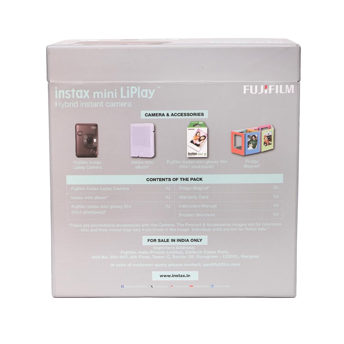 Fujifilm Instax Mini Liplay Hybrid Instant Camera Elite Box